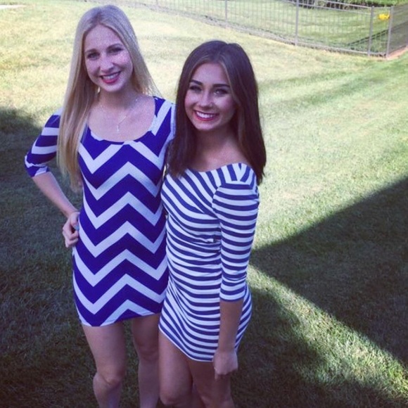 Pacsun striped open back dress - Picture 3 of 4